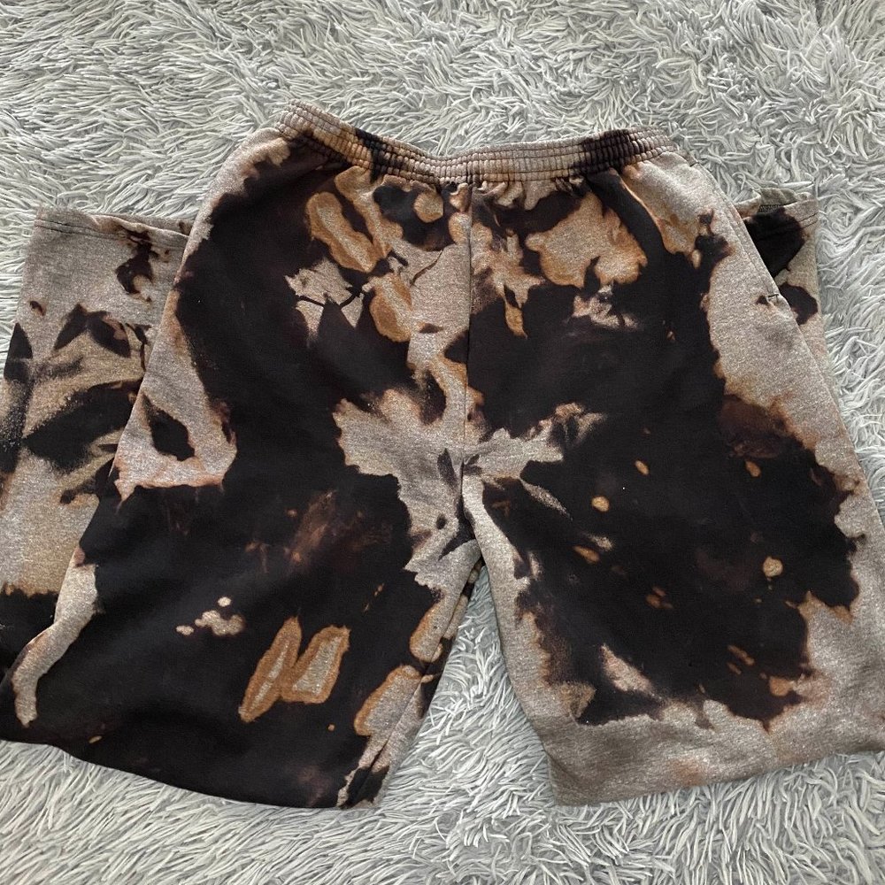 Bleach Tie Dye Sweatpants Unisex L